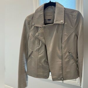 Blank NYC beige Leather Jacket